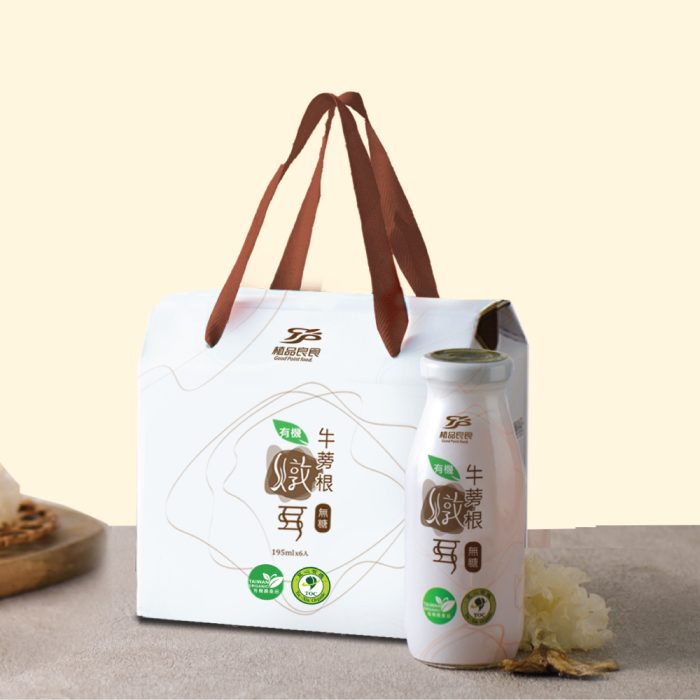 【植品良食】有機牛蒡根燉耳禮盒 一盒6入 4盒一箱 (有糖/無糖)：圖片 3