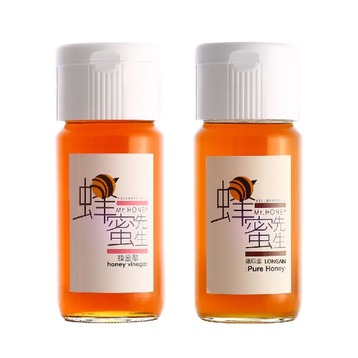 陳釀蜂蜜醋500ml+台灣-龍眼蜂蜜700g