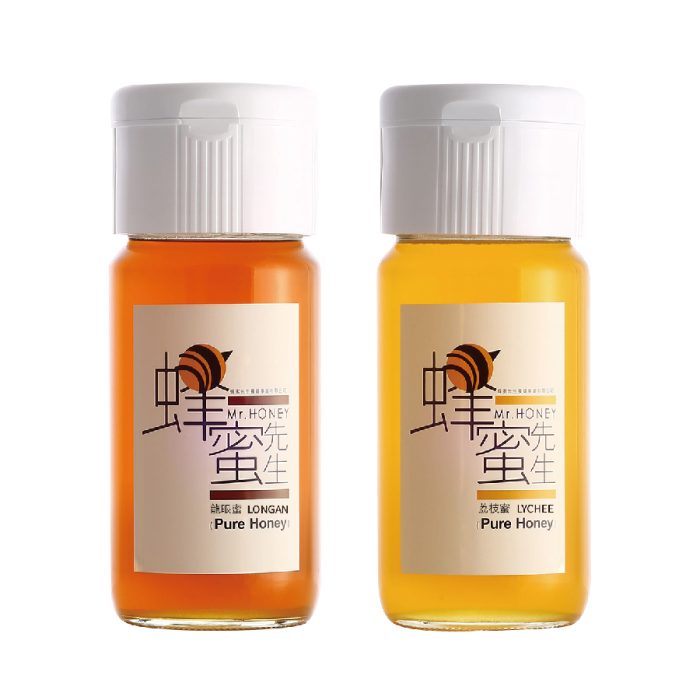 台灣-龍眼蜂蜜700g+台灣-荔枝蜂蜜700g