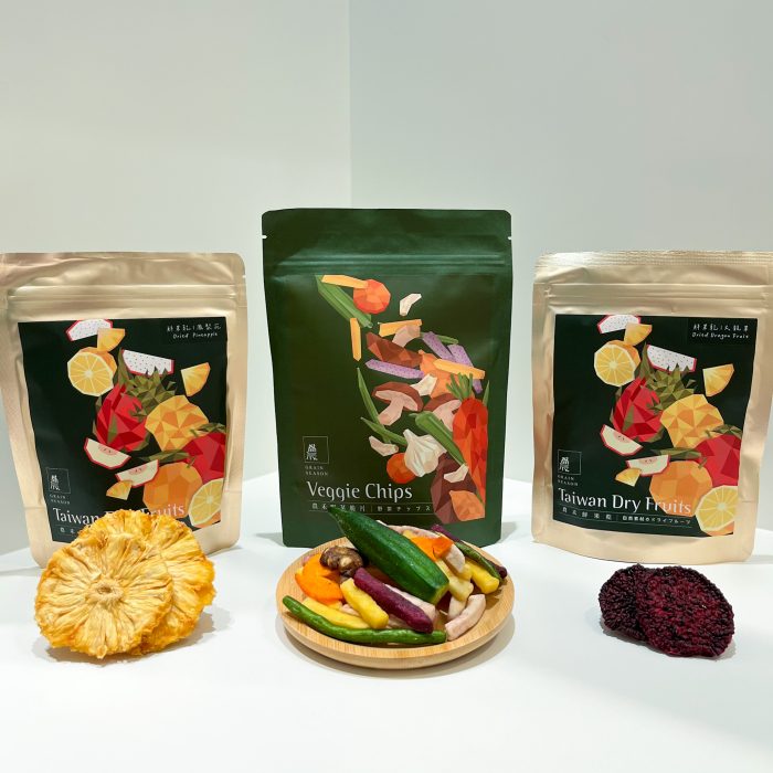 【農禾四季】鮮果乾⋅野菜脆片 熱銷組 (火龍果乾•鳳梨花果乾•野菜脆片) 各2組入：圖片 1