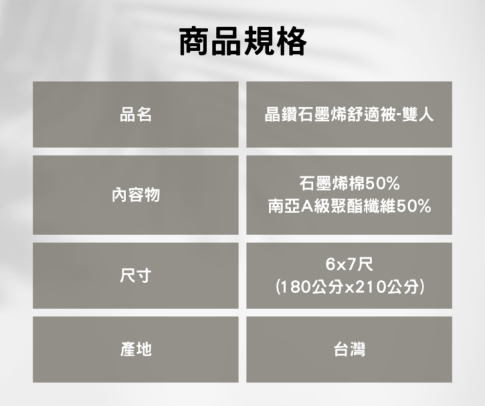 【仕柏】柔情  晶鑽石墨烯舒適被-雙人：圖片 3