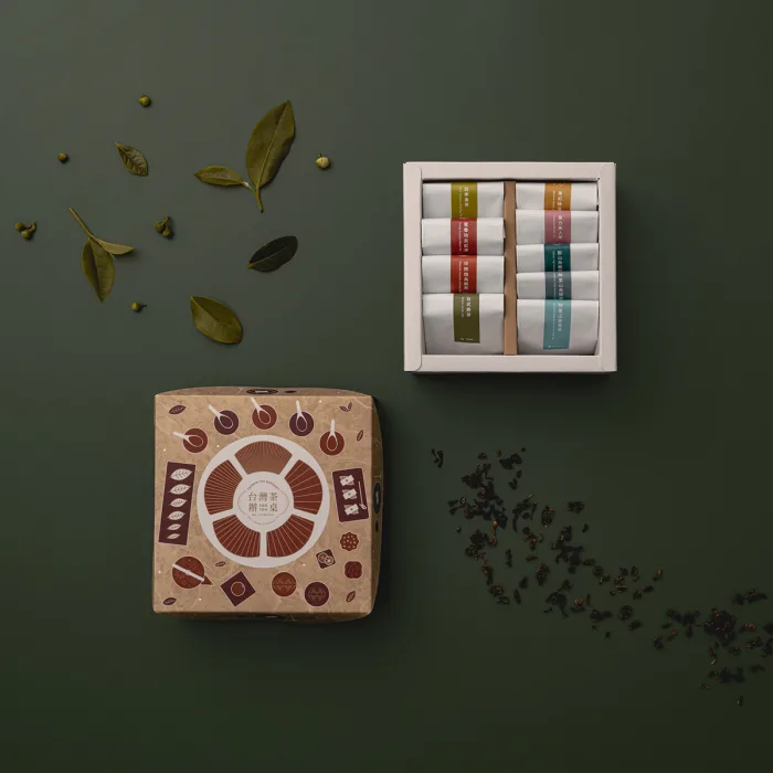 【鹿苑茶】台灣茶辦桌(含包巾)~9種茶+4影片(中英日文)品茶體驗盒~送給外國人最經典的台灣味：圖片 6