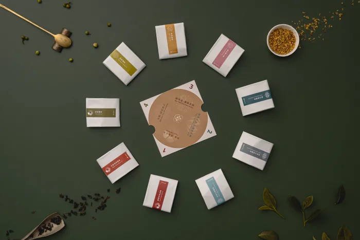 【鹿苑茶】台灣茶辦桌(含包巾)~9種茶+4影片(中英日文)品茶體驗盒~送給外國人最經典的台灣味：圖片 3