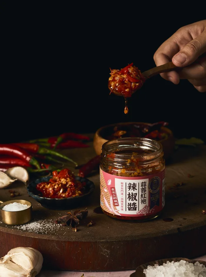 【長城食堂1981】蒜蓉紅袍辣椒醬6入組：圖片 4