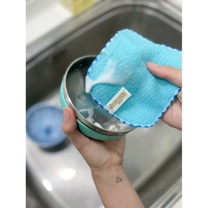 【良田客廚】 ECO氧素潔淨粉-日本製500g*1瓶 & 輕菜洗薄型菜瓜布-5入組*1組：圖片 7