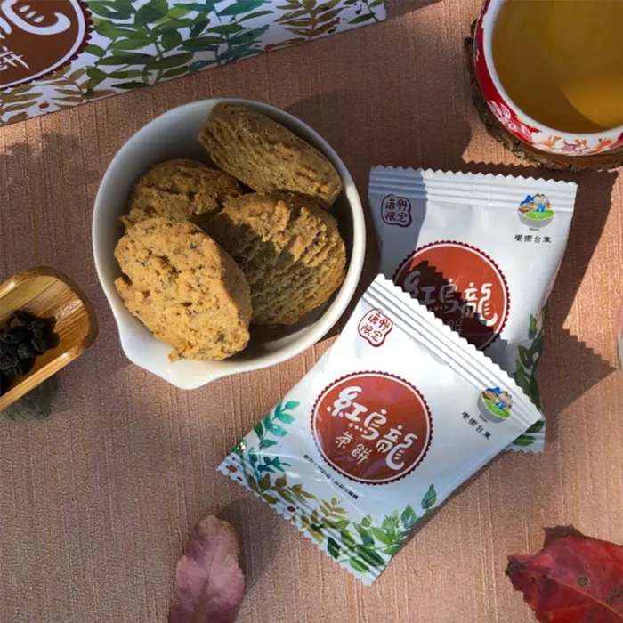饗嚮台東紅烏龍茶茶餅 【饗嚮台東】台東鹿野鄉 紅烏龍茶餅 18入(4盒優惠價):圖片 2