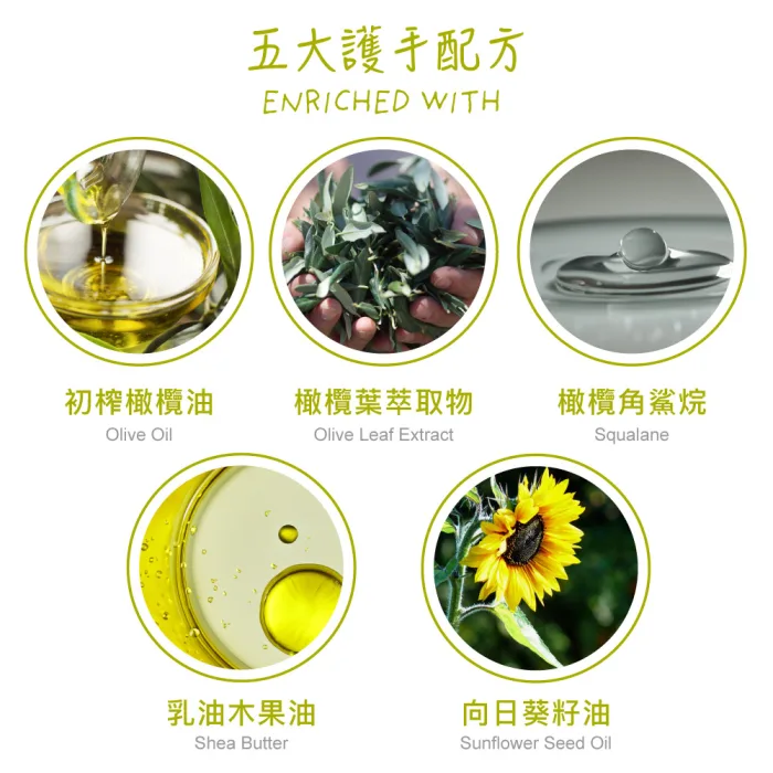 橄欖柔嫩輕盈護手霜-主圖3 【一顆橄欖】橄欖輕盈護手霜100ml:圖片 4