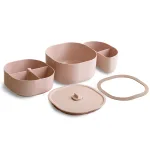 【ZING心穎良品】日日便當盒 全配版-柔霧粉