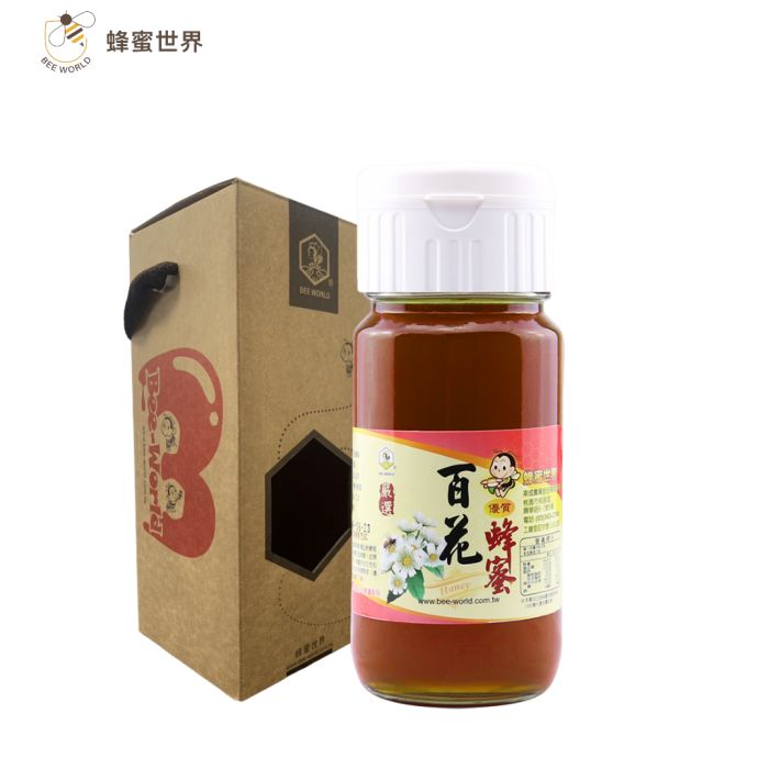 【蜂蜜世界Bee World】嚴選台灣百花蜂蜜700g×6入 (附牛皮提盒)：圖片 2