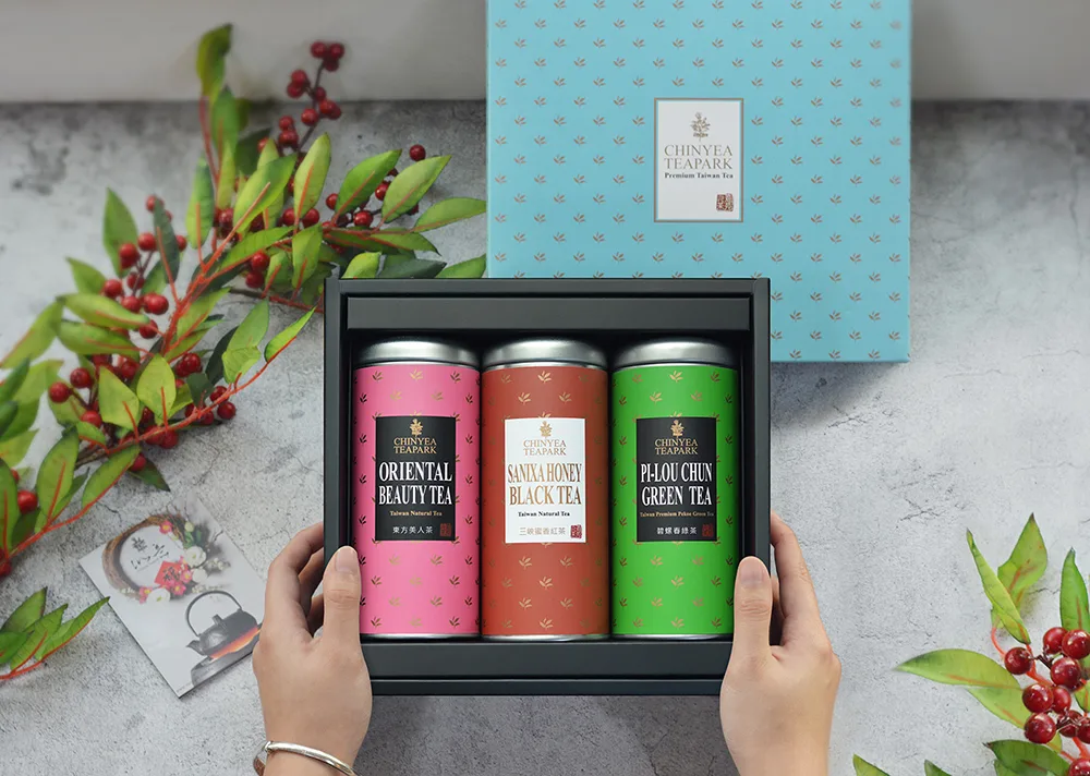 沁意茶苑-自然栽培茶三入禮盒(東方美人+蜜香紅茶+碧螺春) 沁意茶苑-自然栽培茶三入禮盒