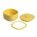 【ZING心穎良品】日日便當盒 簡配版-奶油黃