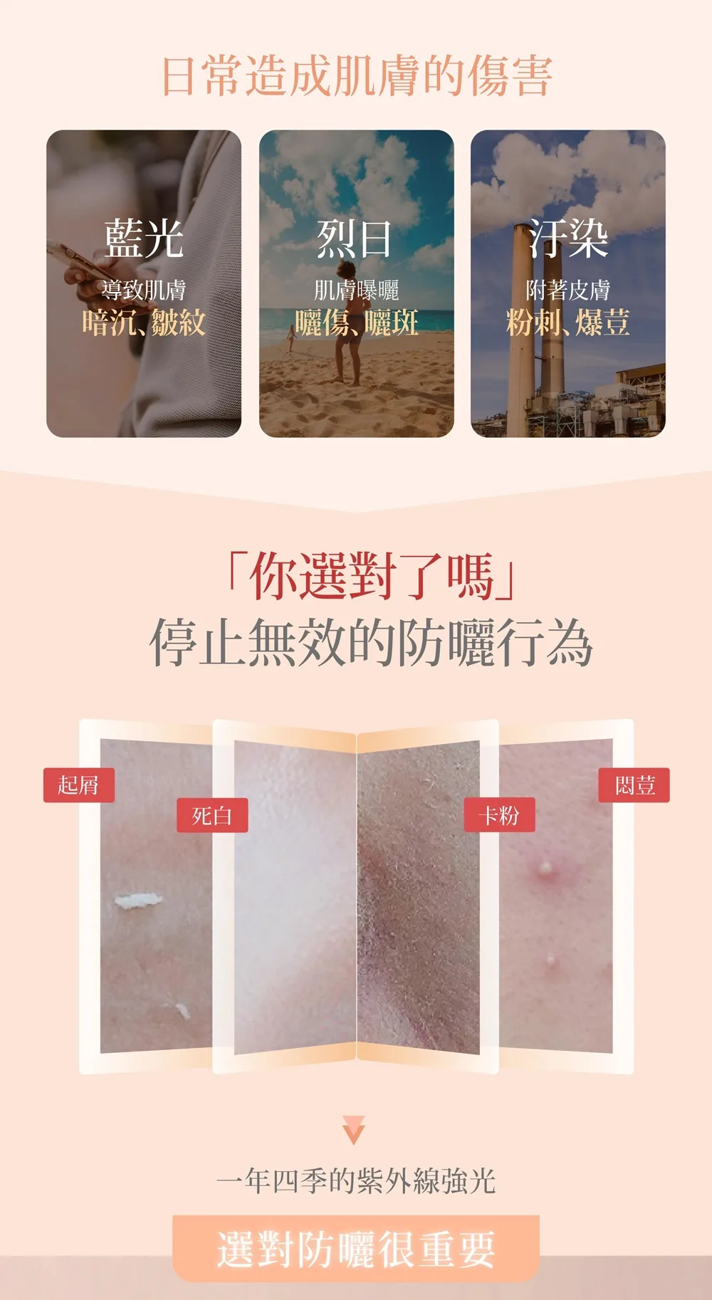 如何對抗紫外線強光
