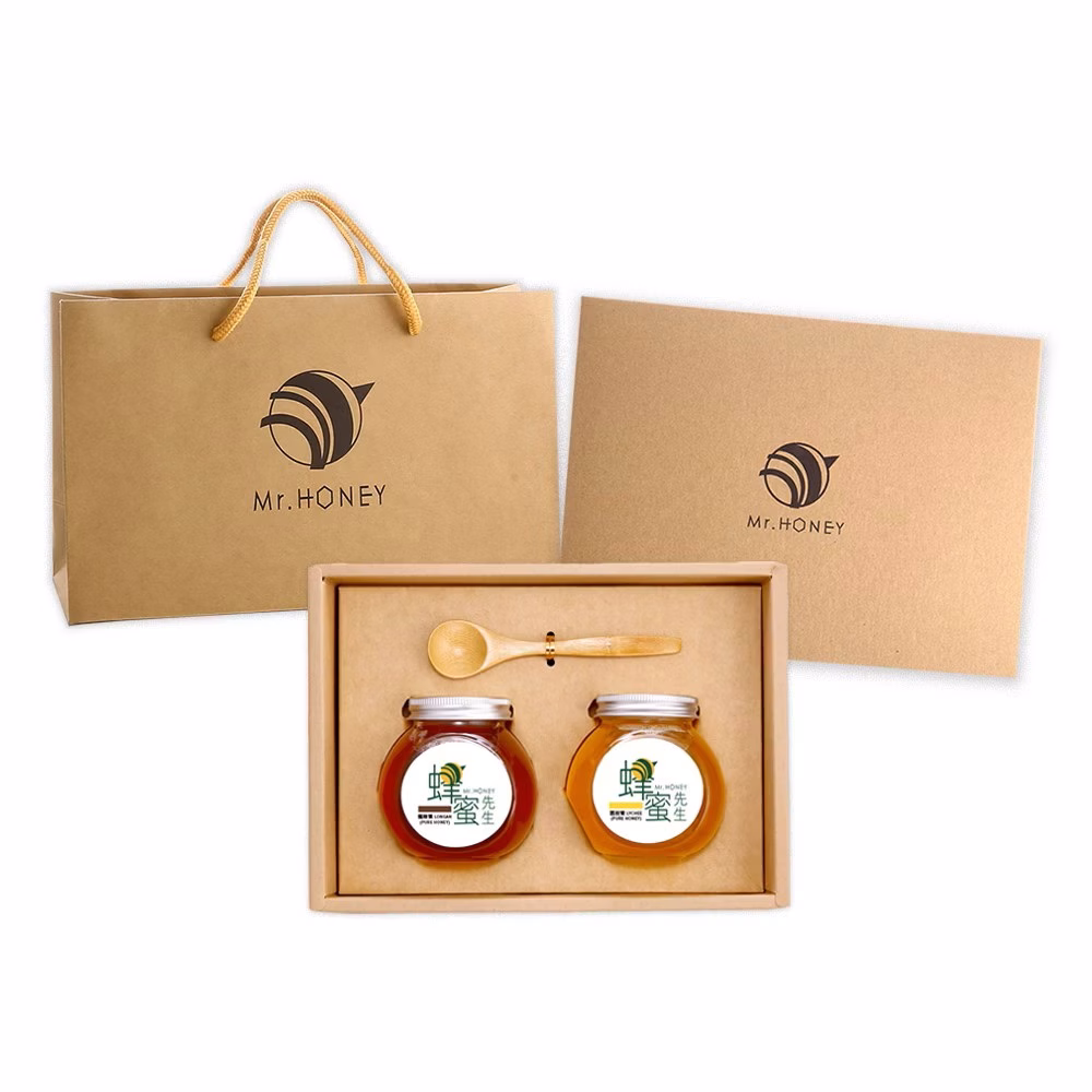 【蜂蜜先生】蜂蜜禮盒-龍眼蜂蜜240g+荔枝蜂蜜240g：圖片 1