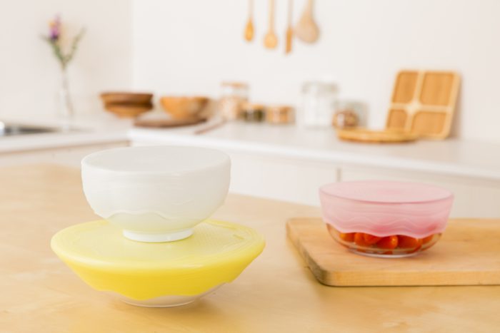 【Le Casserole】3D立體抗菌矽膠保鮮膜（14cm*1+19cm*1+25cm*1)_3入_台灣製：圖片 7