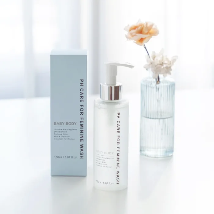 女性私密清潔 PH值3.8 ± 0.5弱酸私密清潔與保養，舒緩異味及黏膩、改善暗沉及美白