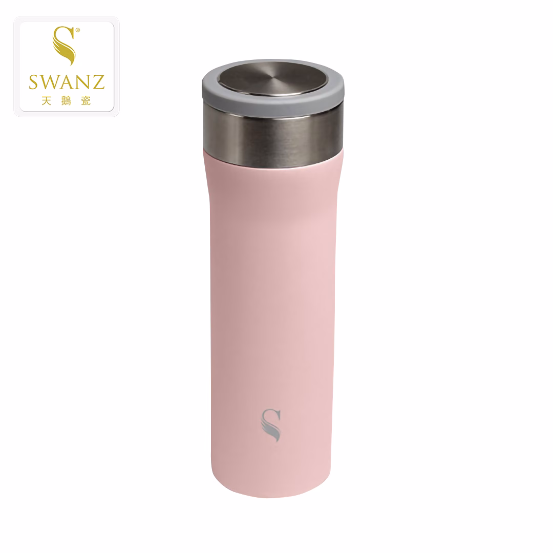 【SWANZ 天鵝瓷】強化陶瓷保溫杯-M (500ml/700ml)：圖片 1