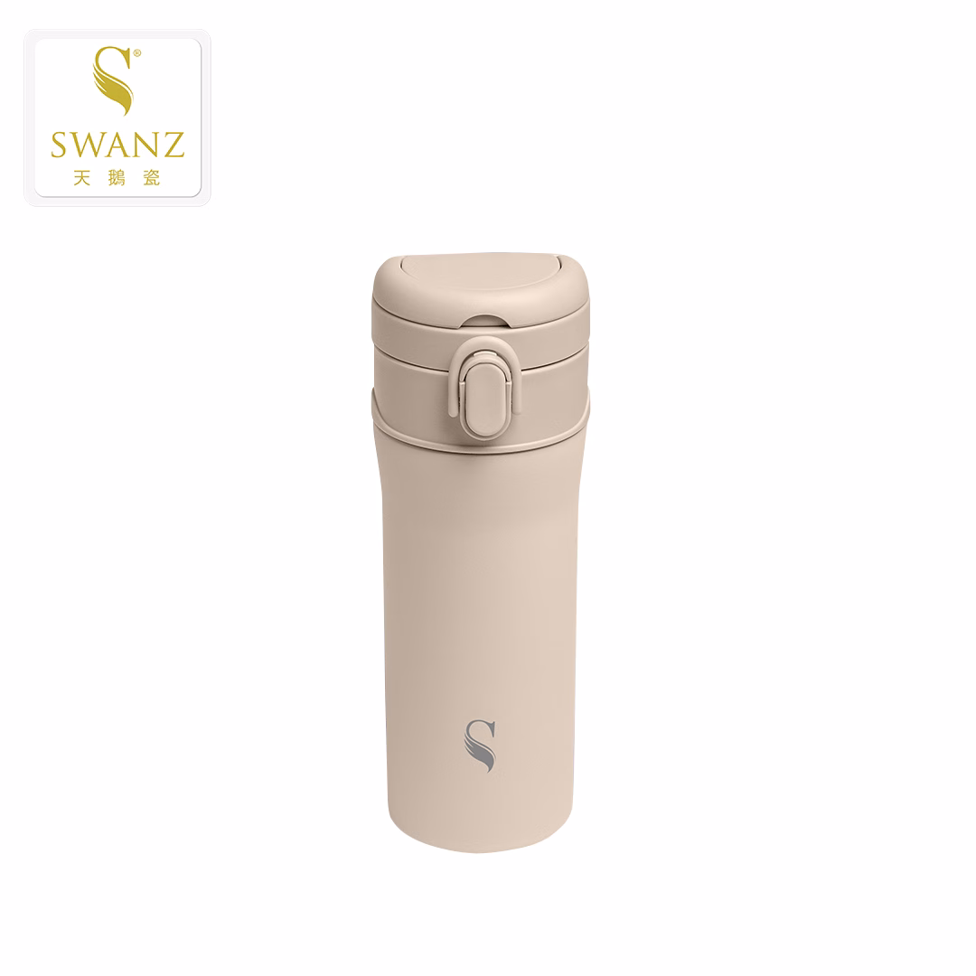 1-主圖1080x1080白底(S)090-S-素色款 【SWANZ 天鵝瓷】淨瓷彈跳杯-550ML(S):圖片 1