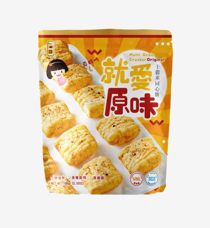 【永力食品】十穀米同心餅(就愛原味)100g(1包)：圖片 1