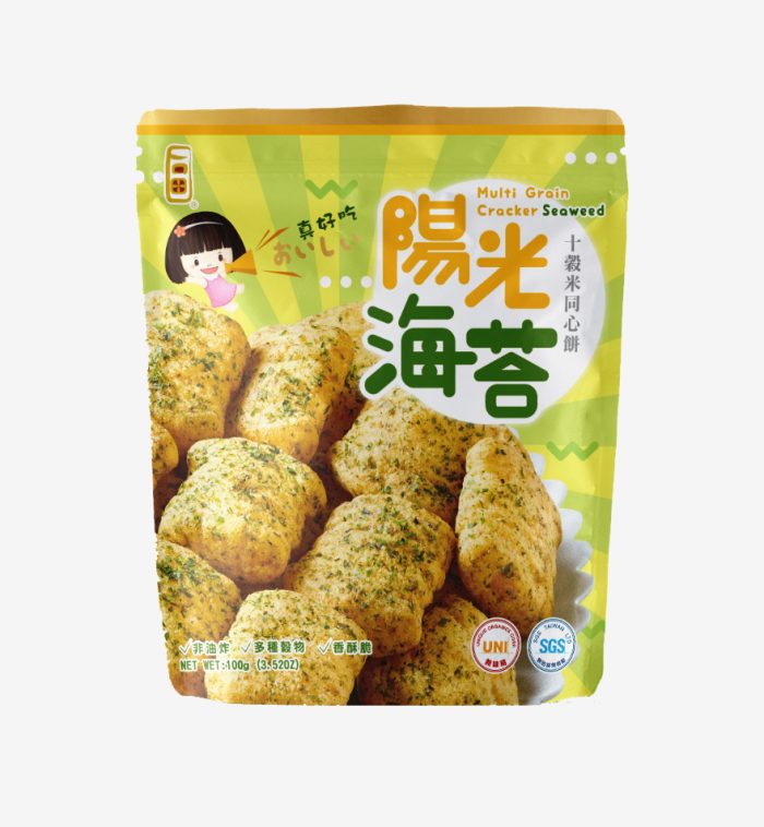 10110002 【永力食品】十穀米同心餅(陽光海苔)100g(1包):圖片 1