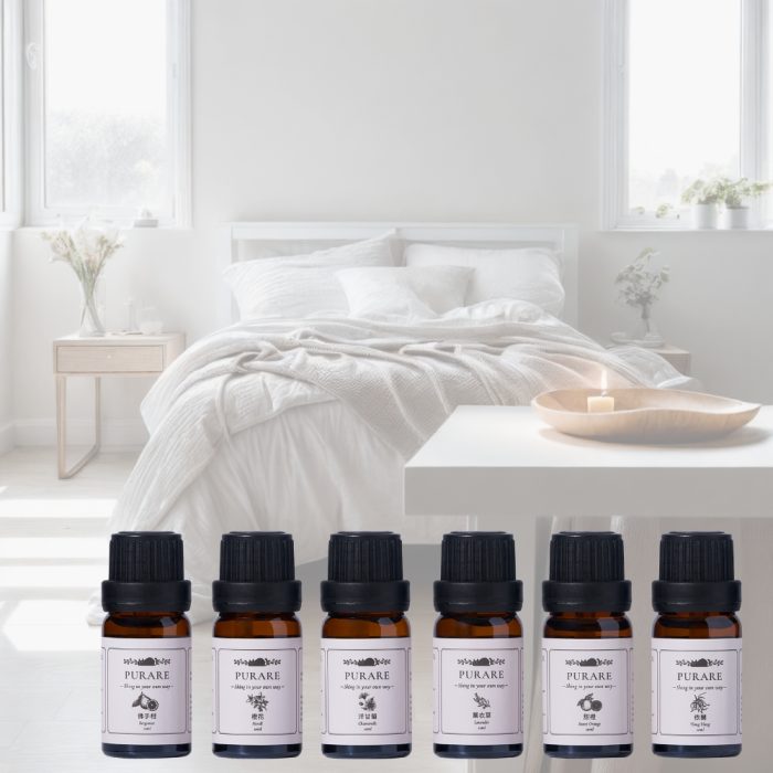 【PURARE】天然植物萃取放鬆舒眠精油6入組(薰衣草/佛手柑/橙花/伊蘭/甜橙/洋甘菊各10ml)：圖片 2