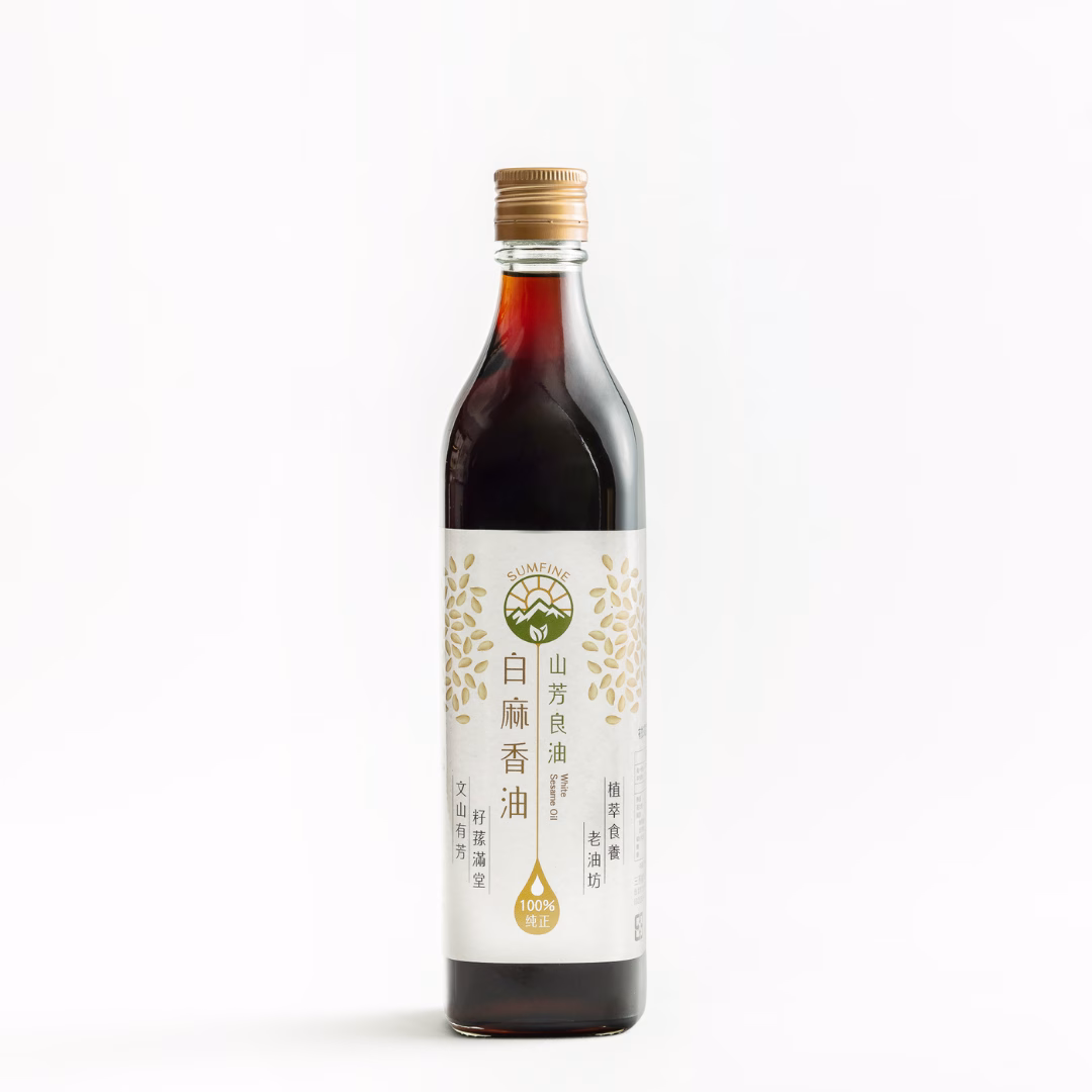 【山芳良油】純白麻香油 550ml裝/250ml裝：圖片 1