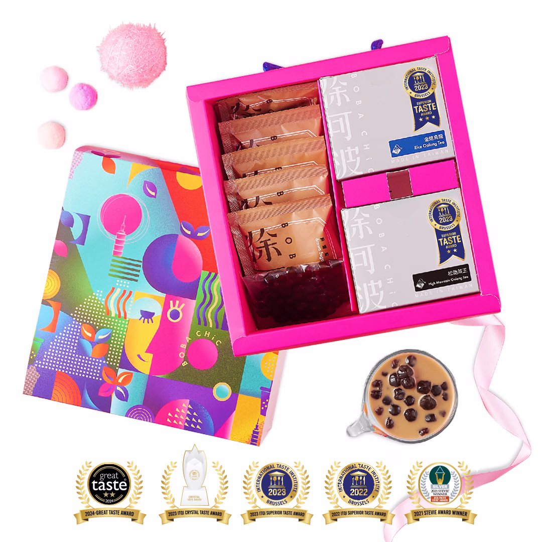 嘉年華珍奶 【徐可波BOBA CHiC】許可嘉年華禮盒-珍珠奶茶組合:圖片 1