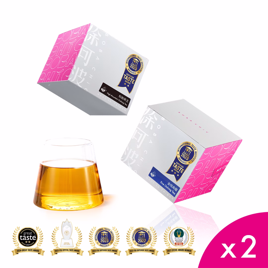 茶盒各2盒 【徐可波BOBA CHiC】經典款茶盒-金焙烏龍*2 | 松助烏龍*2-優惠組:圖片 1