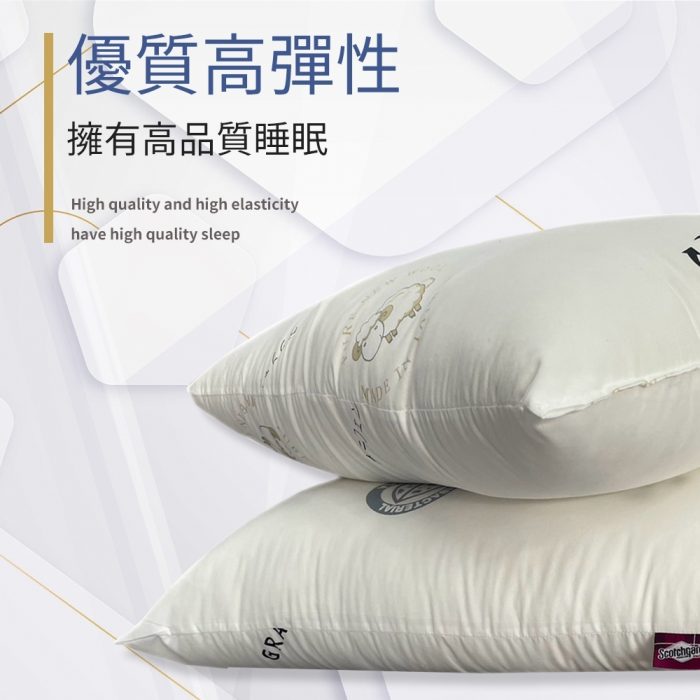 【美思夢生活館】石墨烯羊毛枕 70x45cm(2入)：圖片 5