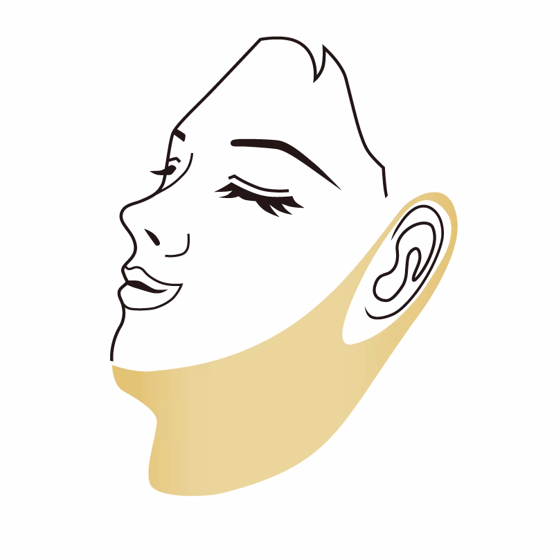 【LC】奢華黃金矽膠提拉小臉膜_台灣製：圖片 1