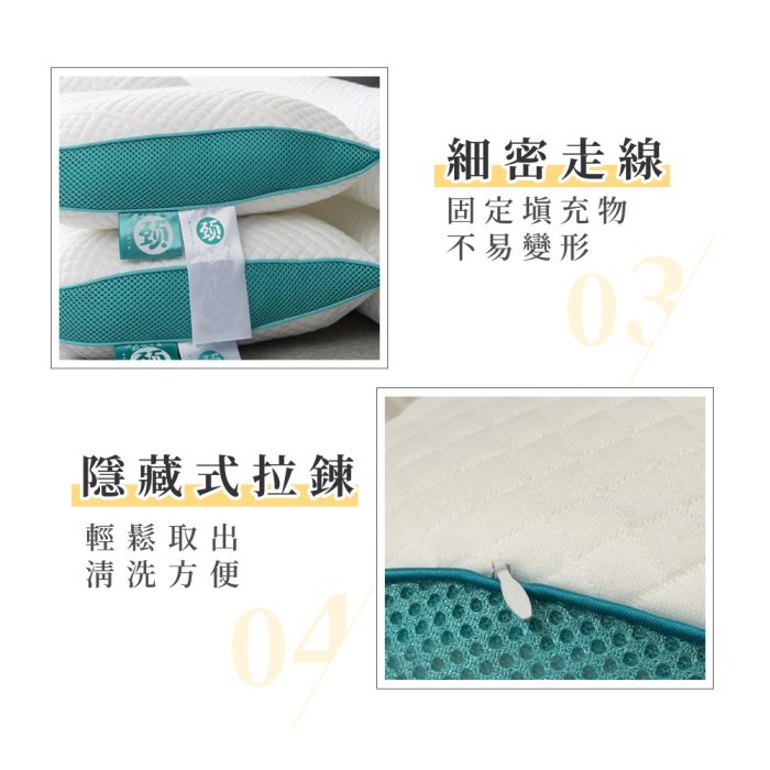 【純好眠】舒適護頸反牽引枕芯 (二入組)：圖片 5