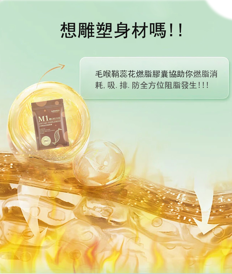 InMARCH茵瑪奇-M1毛喉鞘蕊花燃脂膠囊