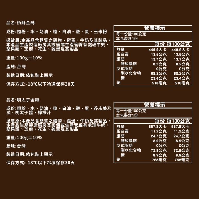 【胖大師】巨型金磚系列x14入(100g/入)：圖片 13