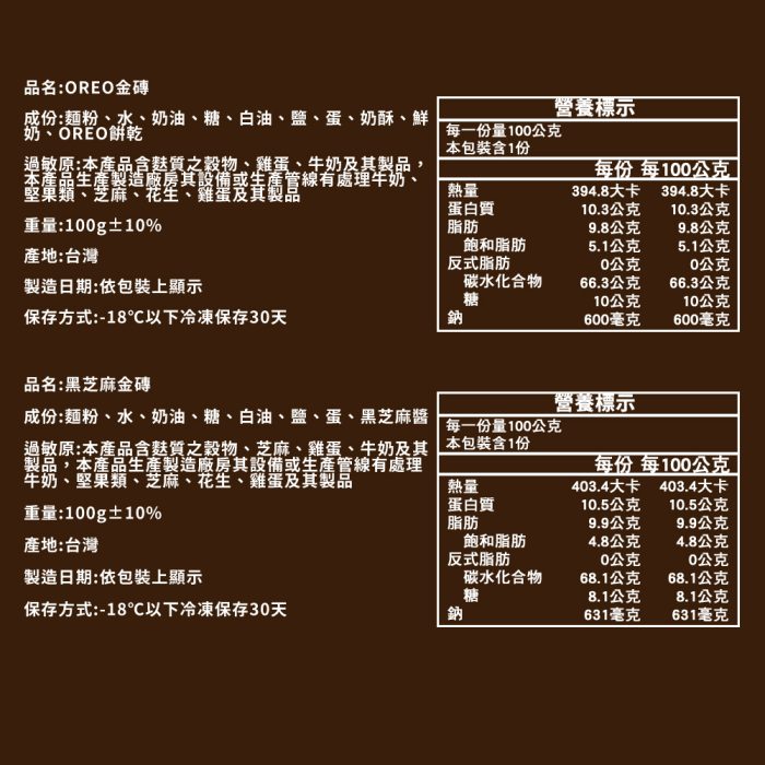 【胖大師】巨型金磚系列x14入(100g/入)：圖片 14