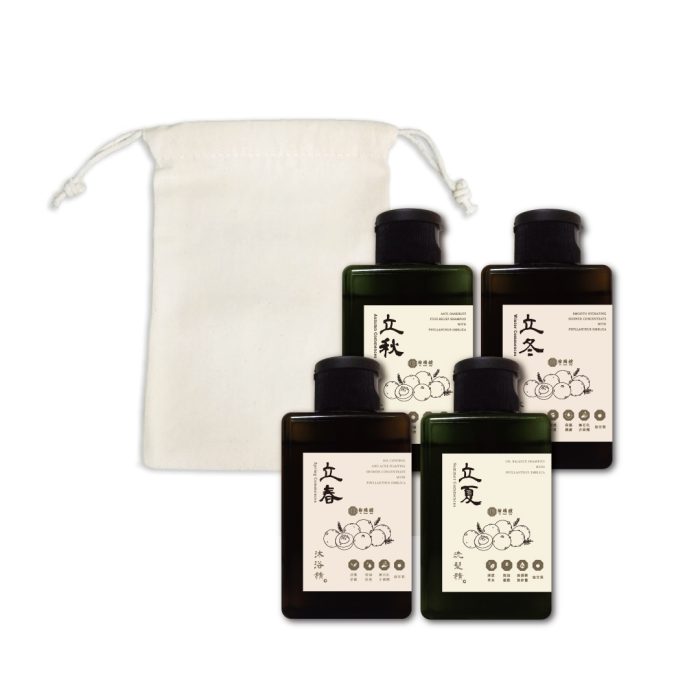 【榆端鏡】節氣洗沐旅行組/洗髮精/沐浴乳 100mlx4入：圖片 1