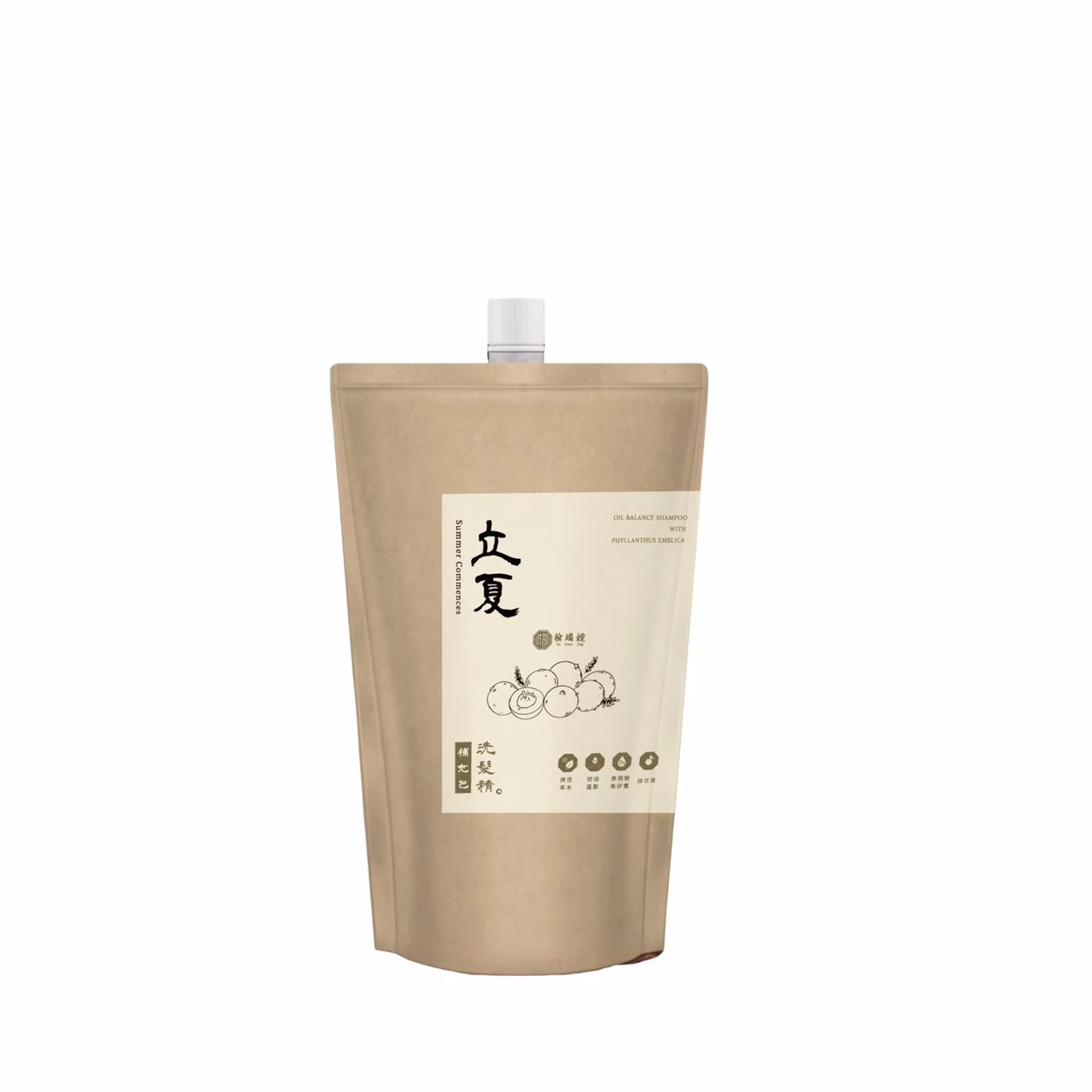 【榆端鏡】立夏 油甘果 控油蓬鬆洗髮精 500ml (環保補充包)：圖片 1
