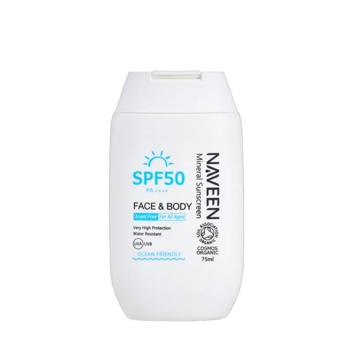 【NAVEEN】輕透抗汗物理防曬乳 SPF50 PA++++：圖片 1