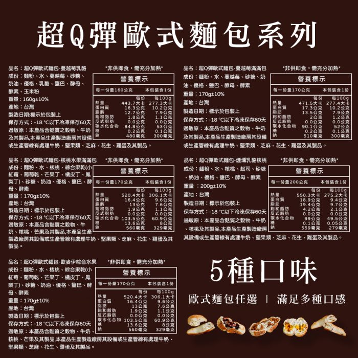 【胖大師】超Q彈歐式麵包口味任選x10入：圖片 9