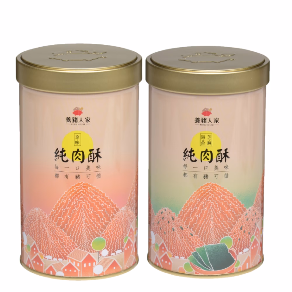 【養豬人家】純豬肉酥2罐組：圖片 1
