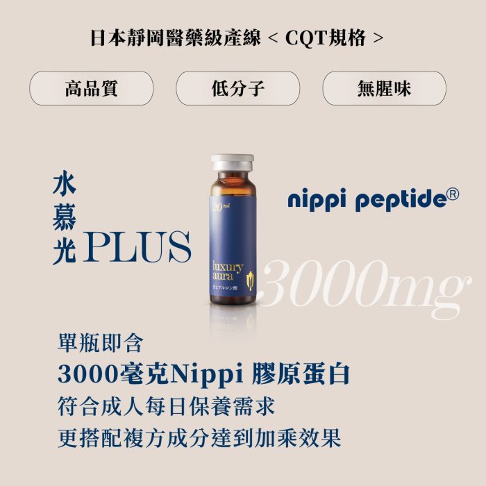 【慕丞生技】水慕光 透亮精萃 Plus升級版 Luxury Aura｜日本授權喝的玻尿酸：圖片 4
