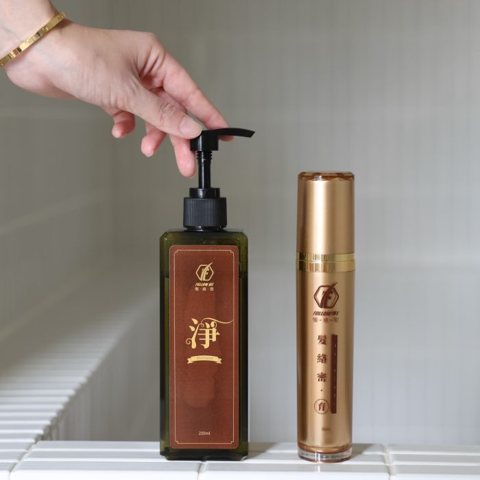 【哿長生醫】髮絡密養髮系列養髮套組禮盒A款-育30ml +淨250ml+氣墊梳：圖片 5