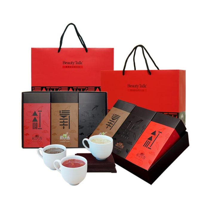【BeautyTalk美人語】飲氧寶食沖泡穀蔬飲禮盒1盒 (飲氧品+紅寶食+黑寶食)：圖片 3